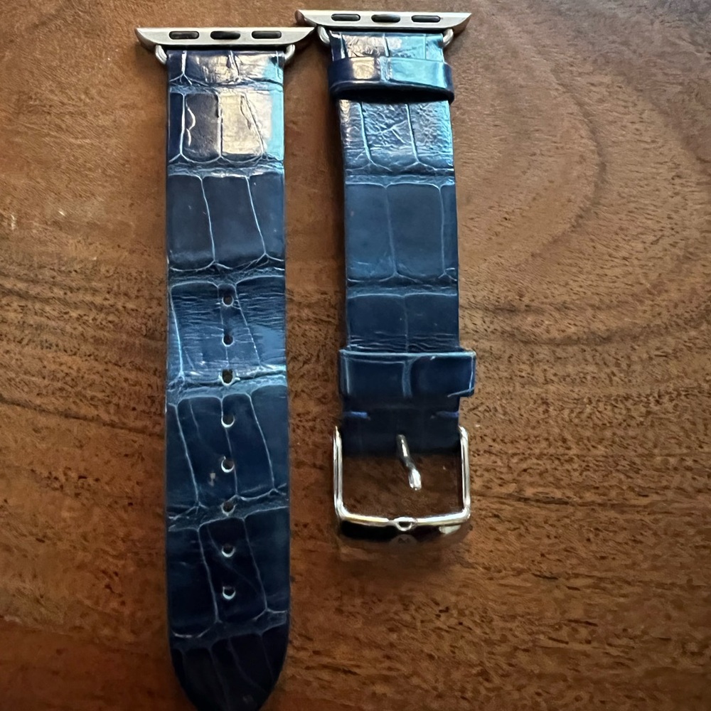 Michele Apple Watch leather band 38m